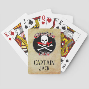 Personalized Groom's Crew Poker Cards