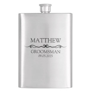 PERSONALIZED GROOMSMAN GIFT FLASK