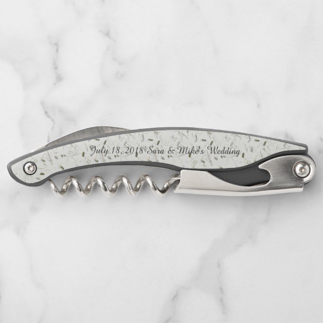 Personalized Groomsman Gift Waiter's Corkscrew (Back)