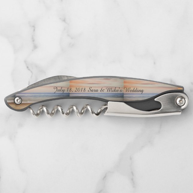 Personalized Groomsman Gift Waiter's Corkscrew (Back)