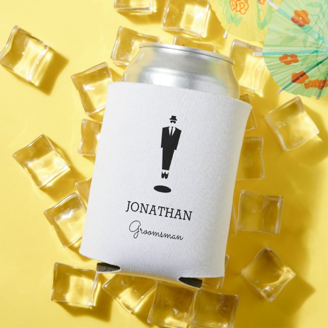 Personalized Groomsman Gift Wedding Party Custom Can Cooler (In Situ Summer)