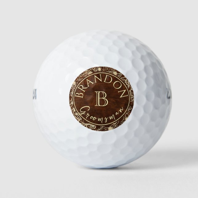 Personalized Groomsman Golf Balls (Front)
