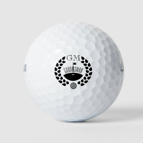 Personalized Groomsman Monogram Golf Balls