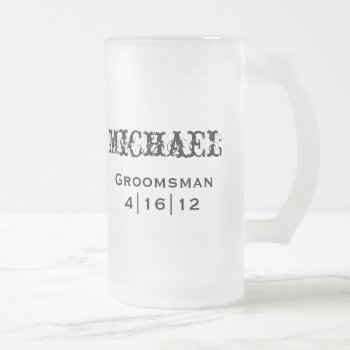 Personalized Groomsman Mug by TwoBecomeOne at Zazzle
