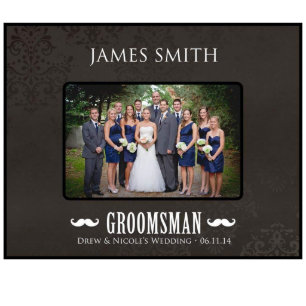 Personalized Groomsman Picture Frame - Horizontal