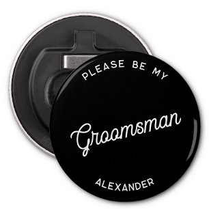 Personalized Groomsman Proposal Bottle Opener
