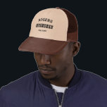 Personalized Groomsman Trucker Hat<br><div class="desc">Thank your groomsmen with this fun truckers hat featuring bold western typography. Personalize this design with your groomsman name and wedding date. Makes a great gift.</div>