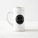 Personalized Groomsmen Beer Stein<br><div class="desc">Simple,  modern,  elegant,  unique black and white wedding gift beer stein for Groomsman with monogram - initials,  name and trendy handwritten calligraphy script.</div>