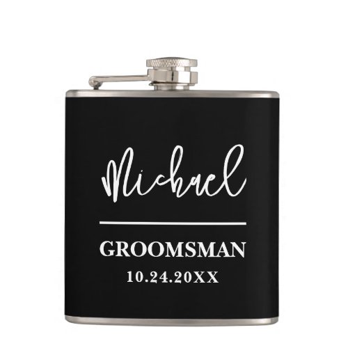 Personalized Groomsmen Best Man Gift Flask