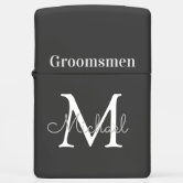 Custom Engraved Groomsman Zippo Lighter