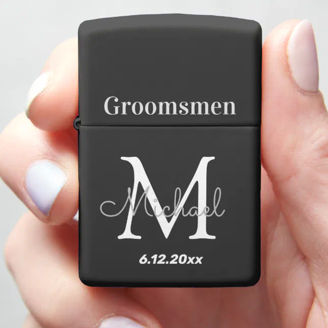 personalized groomsmen,custom zippo lighter Zazzle
