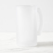 Personalized Groomsmen Frosted Glass Beer Mug (Front Right)