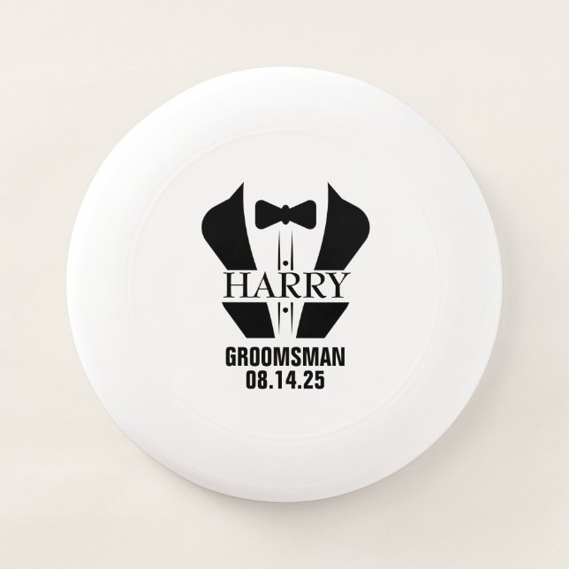 Personalized Groomsmen Gifts Wham-O Frisbee (Front)