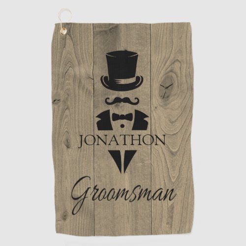 Personalized Groomsmen  Golf Towel