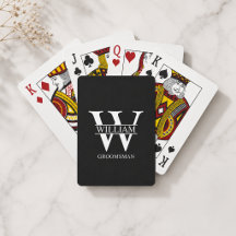 Personalized Groomsmen Monogram & Name