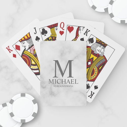 Personalized Groomsmen Playing Cards