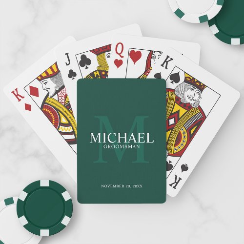 Personalized Groomsmen Playing Cards