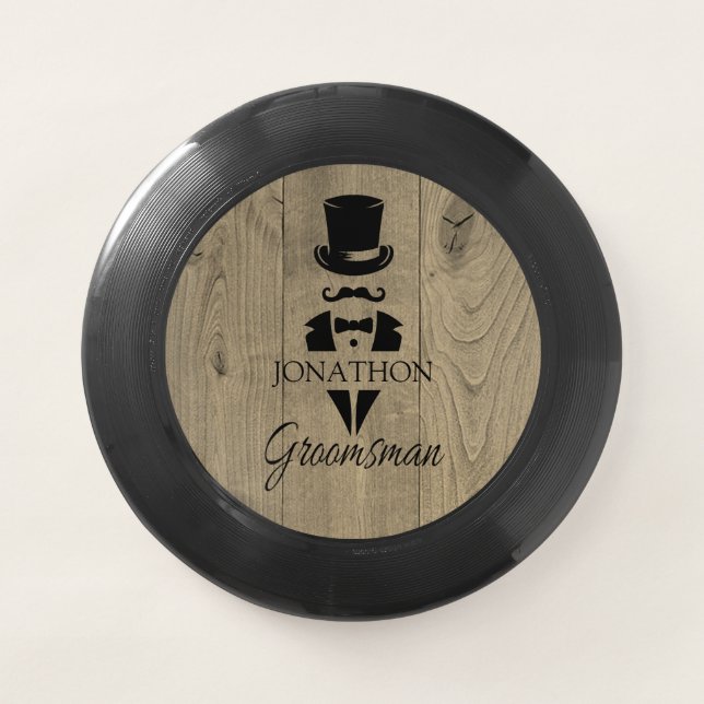 Personalized Groomsmen Wham-O Frisbee (Front)