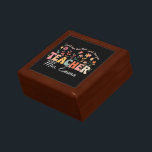 Personalized Groovy Flowers Teacher Custom Gift Gift Box<br><div class="desc">Personalized Groovy Flowers Teacher Custom Gift</div>