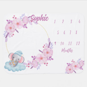Personalized Growth Baby Blanket