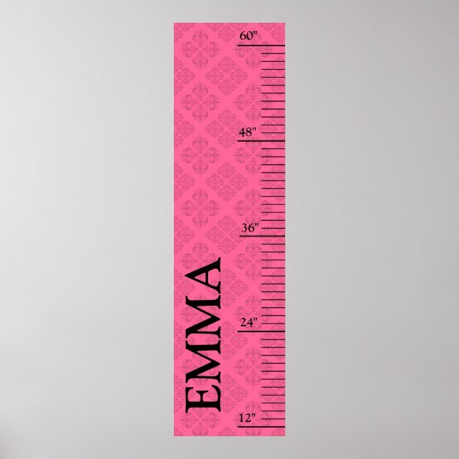 Personalized Growth Chart - Baroque (Front)