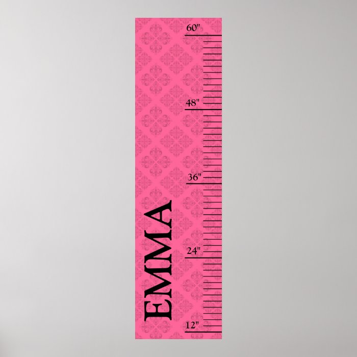 Personalized Growth Chart   Baroque Print