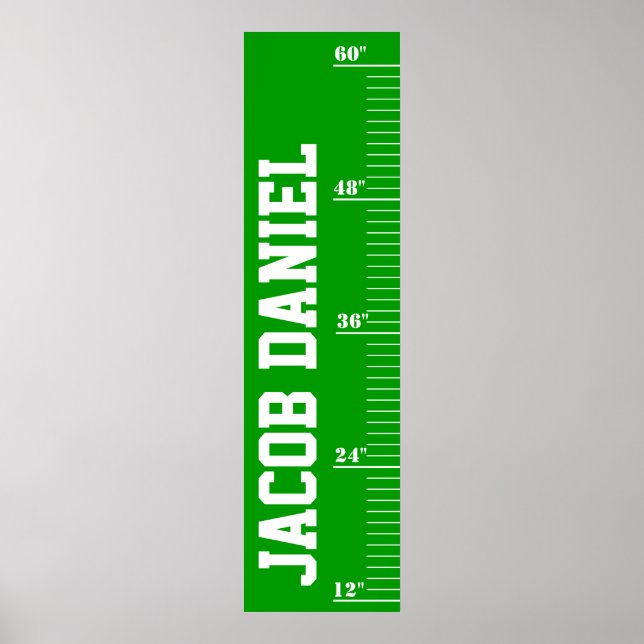 Personalized Growth Chart - Field (Front)