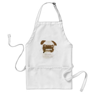 Personalized Grumpy AFICIONADO Puggy Cigar Adult Apron