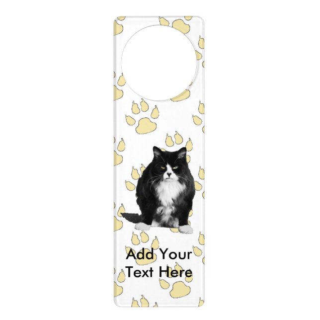 Personalized Grumpy Cat Door Hanger (Front)