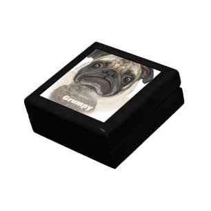 Personalized Grumpy Puggy Gift Box
