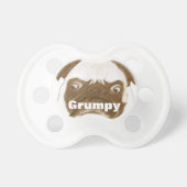 Personalized Grumpy Puggy with Cigar Pacifier (Front)