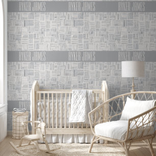 Personalized Grunge Lines Baby Name Wallpaper Wallpaper