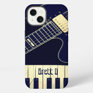 Personalized Grunge Piano Keyboard Guitar iPhone 13 Case