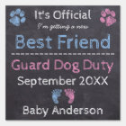 Personalized Guard Dog Duty Pregnancy Announcement