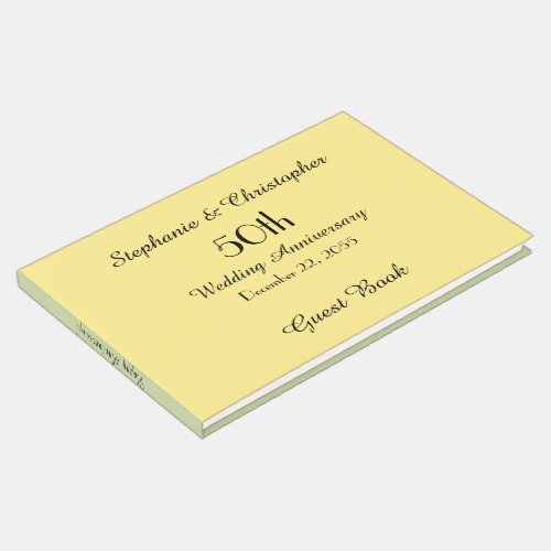 Personalized Guest Book 50th Anniversary Party