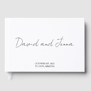 Personalized Guest Book, Custom Wedding Guestbook 