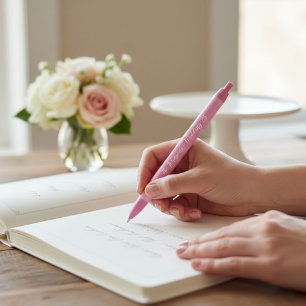 Personalized guest book, wedding pen