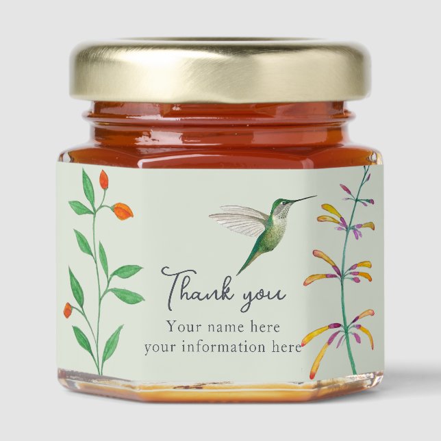 Personalized Guest Gifts  Honey Jar Favors (Front)