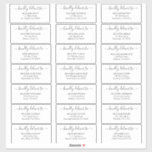 Personalized Guest wedding address labels sticker