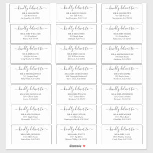 Personalized Guest wedding address labels sticker