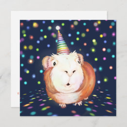 Personalized Guinea Pig Party Invitation