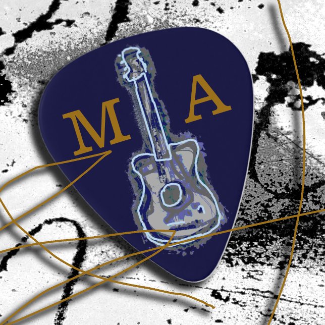 Personalized Guitar Blues Guitar Pick (Creator Uploaded)