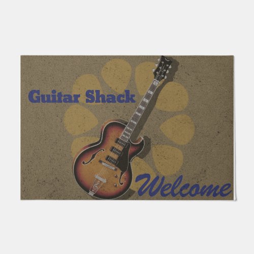 Personalized Guitar doormat Lovely Closing Gift Doormat