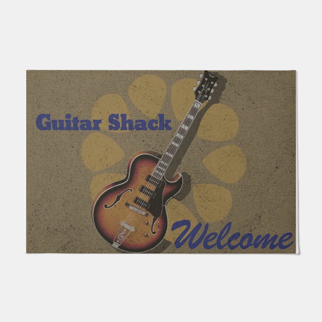 Personalized Guitar doormat, Lovely Closing Gift Doormat (Front)
