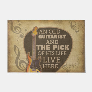Personalized Guitar Doormat, Music Lovers Doormat