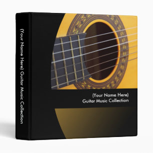 Personalized Guitar Music Binder