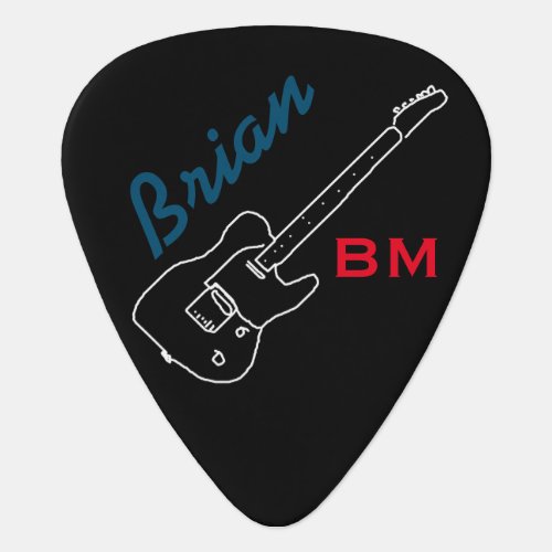 Personalized guitar_pick for the guitarman