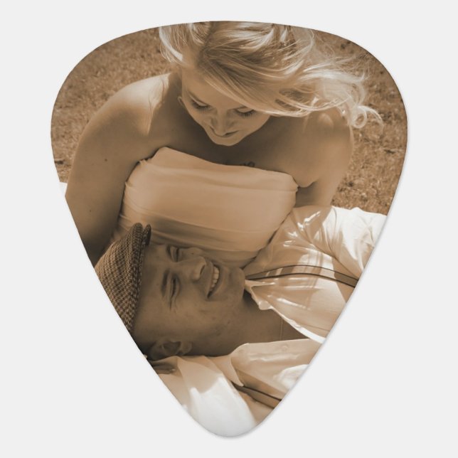Personalized Guitar Picks For Wedding Favors (Front)