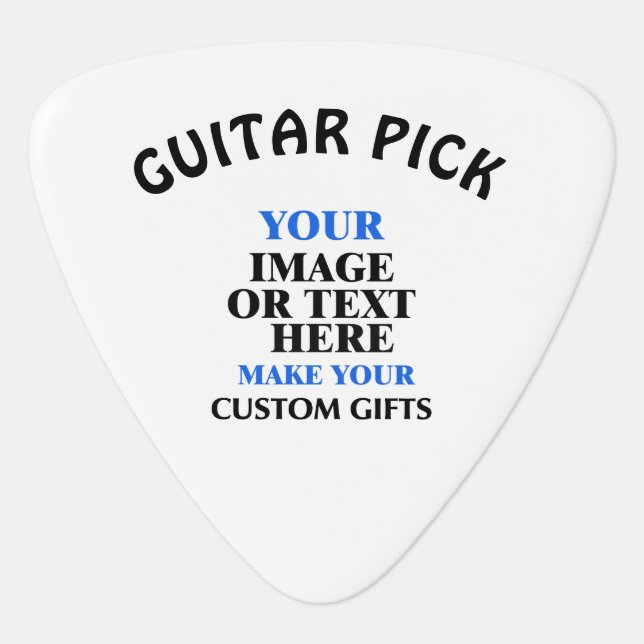 Personalized Guitar Picks, let me help your design Pick (Front)