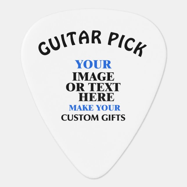 Personalized Guitar Picks, Make Your Music Shine  Guitar Pick (Front)